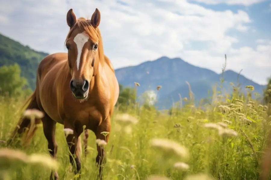 The speed of horse reaches 40mph without ridden