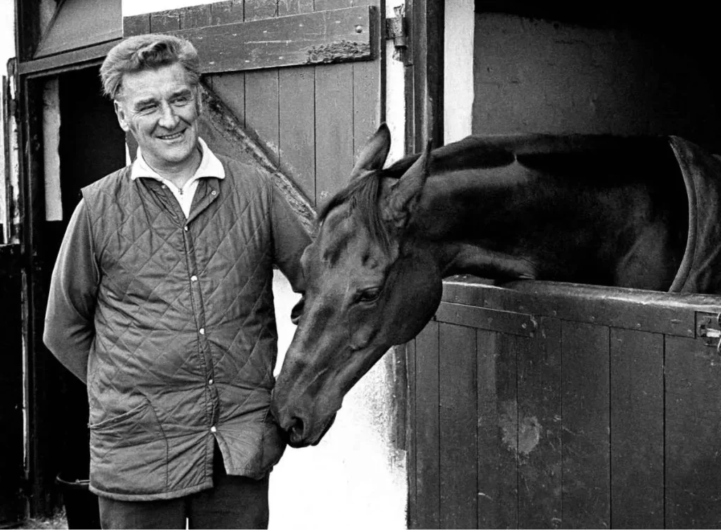 Red Rum and his trainer Ginger McCain